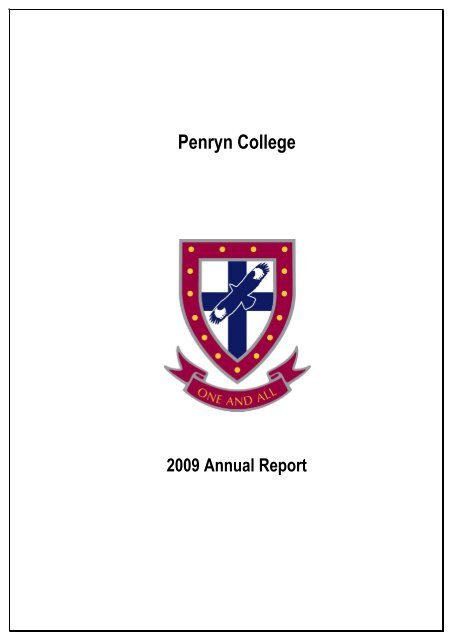 2009 Annual Report.pdf - Penryn College