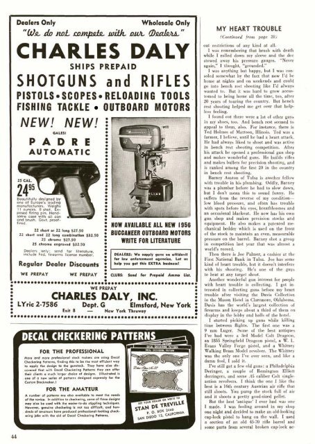 GUNS Magazine April 1956