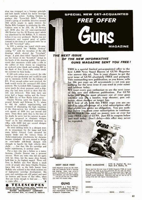 GUNS Magazine April 1956