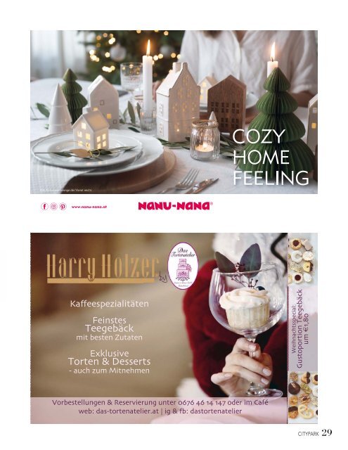 Centermagazin Weihnachten 2021 Citypark Graz