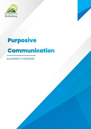COL005 Purposive Communication, First Ed