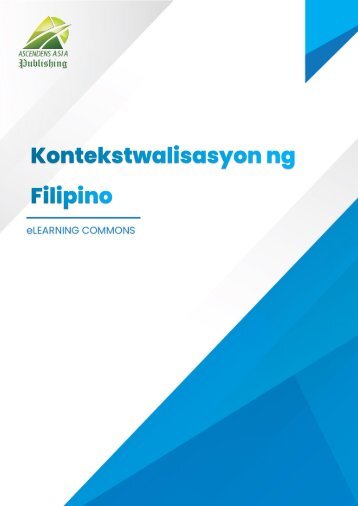 COL010 Kontekstwalisasyon ng Filipino, First Ed