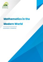 COL004 Mathematics in the Modern World, First Ed