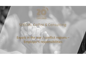 SPECIAL Coffee & Consulting: Expats in the war_conflict regions – Employer’s responsibilities