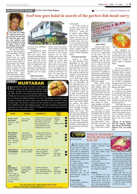 PeRAK NeWsMAKeRs - Ipoh Echo