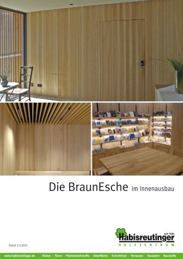 Die Braun Esche im Innenausbau