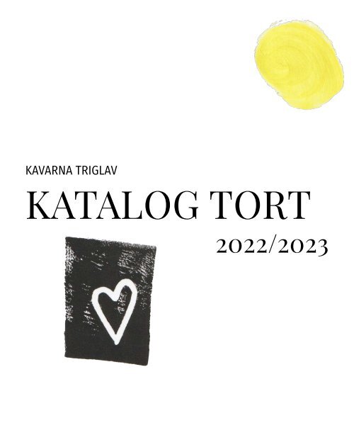 Katalog Tortic - Kavarna Triglav