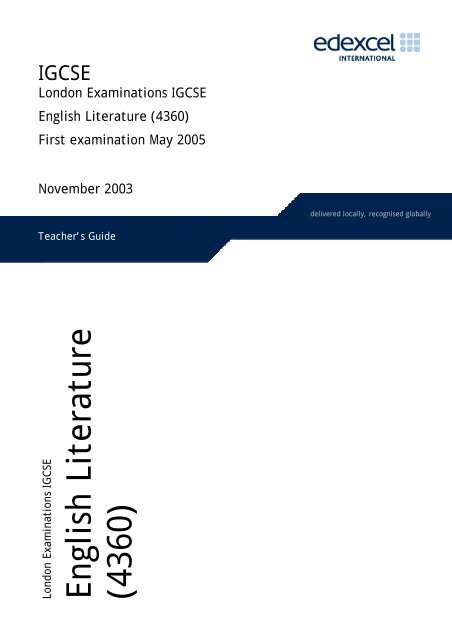 edexcel english literature past papers edexcel igcse english literature model answers