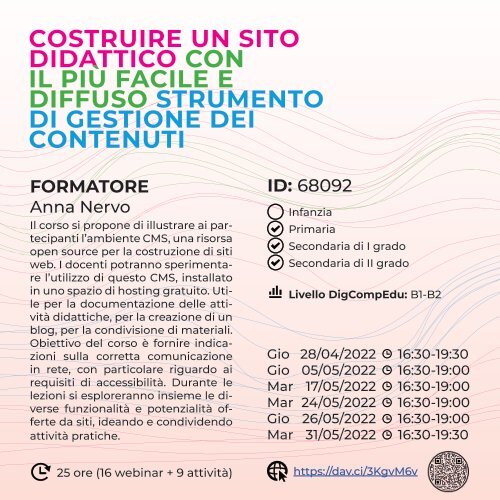 Catalogo corsi Future Lab Plus 2022