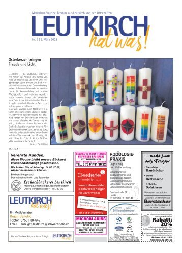 Leutkirch hat was 09.03.2022