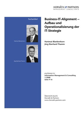 Business-IT-Alignment - Horváth & Partners Management Consultants