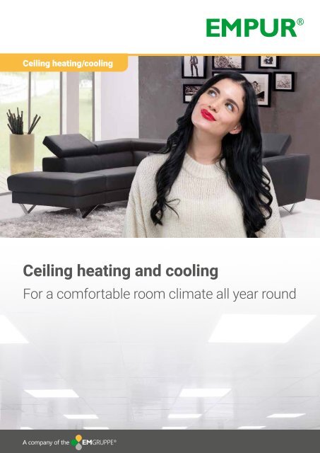 Ceiling heating and cooling
