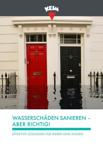 Wasserschäden sanieren - aber richtig!