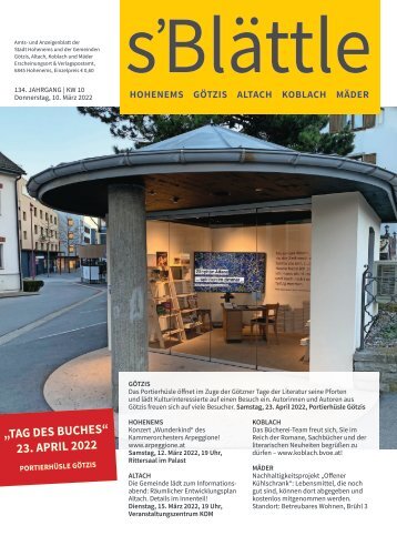s'Blättle Nr. 10 - Do, 10. März 2022