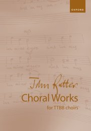 John Rutter  Choral Works for TTBB choirs