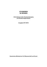 Studieren in Hessen (PDF) - CVJM-Hochschule