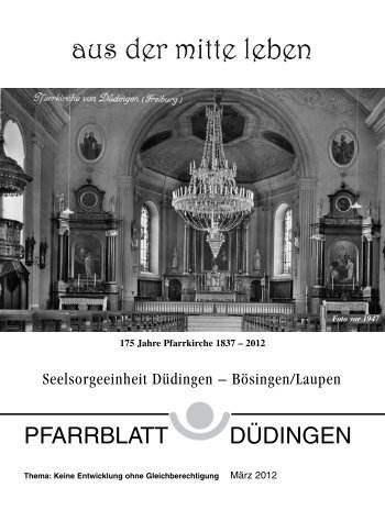 Ökumenische Fastensuppe 2012 - Pfarrei Düdingen