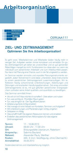 Heft Mitarbeiterbildung 1/13 - Erzbistum Paderborn