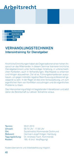 Heft Mitarbeiterbildung 1/13 - Erzbistum Paderborn