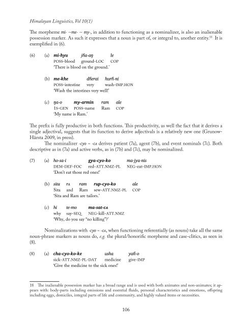 himalayan linguistics - UCSB Linguistics - University of California ...