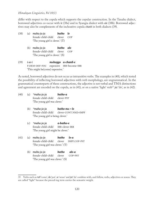 himalayan linguistics - UCSB Linguistics - University of California ...