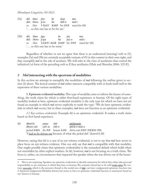 himalayan linguistics - UCSB Linguistics - University of California ...