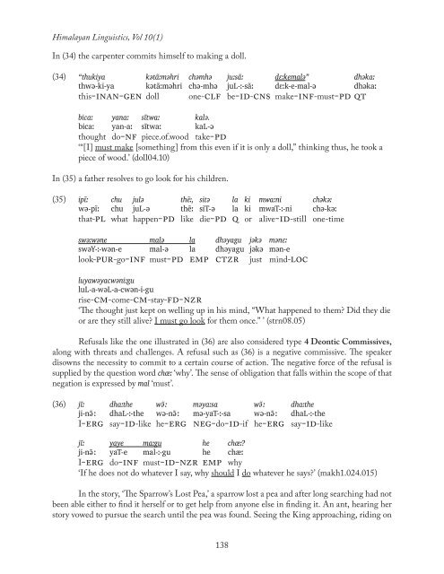 himalayan linguistics - UCSB Linguistics - University of California ...