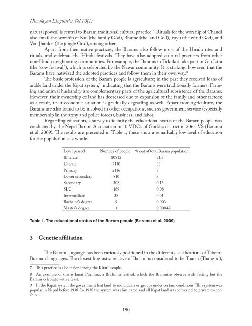 himalayan linguistics - UCSB Linguistics - University of California ...