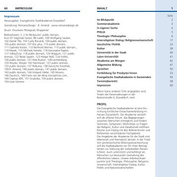 Programm 2010-2 - Evangelische Stadtakademie Düsseldorf