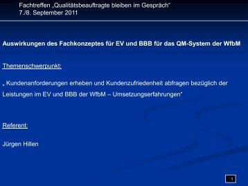 Besondere Auffassung der Werkstatt für behinderte Menschen (WfbM)