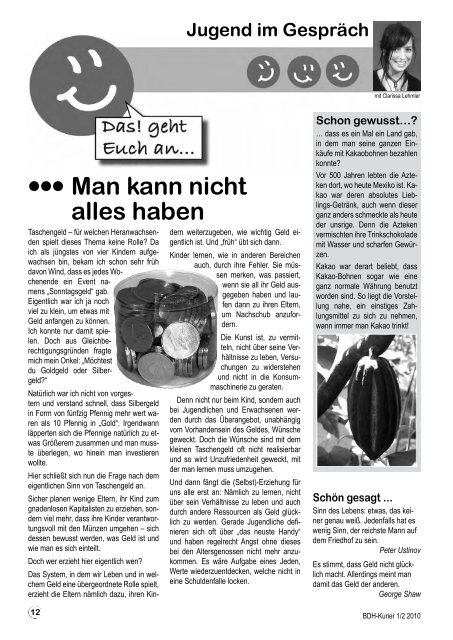 Ausgabe 1/2 2010 - BDH