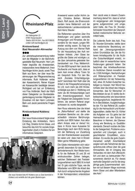 Ausgabe 1/2 2010 - BDH