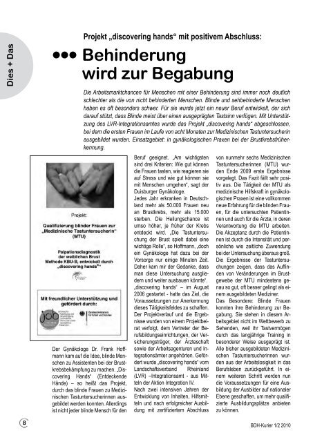 Ausgabe 1/2 2010 - BDH