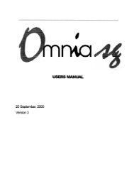 Omnia sg Users Manual