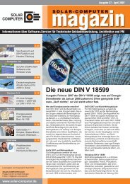 Die neue DIN V 18599 - SOLAR-COMPUTER GmbH