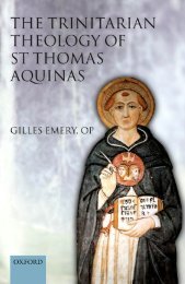 The Trinitarian Theology of Saint Thomas Aquinas - El Camino ...