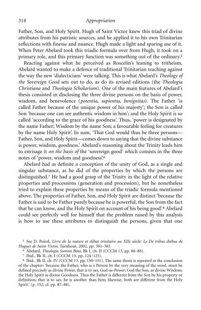 The Trinitarian Theology of Saint Thomas Aquinas - El Camino ...