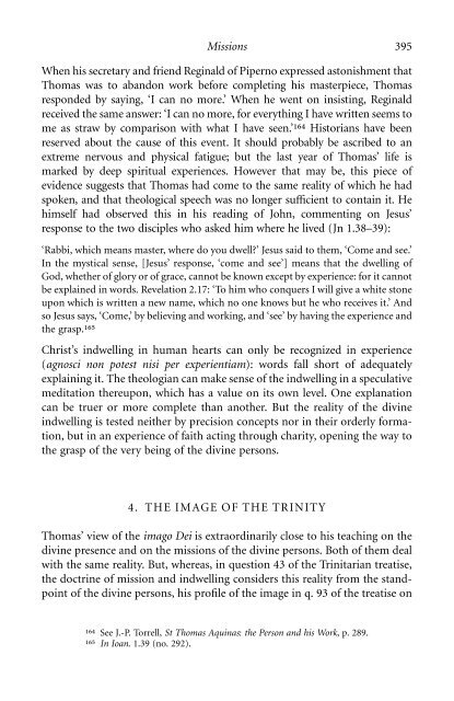 The Trinitarian Theology of Saint Thomas Aquinas - El Camino ...