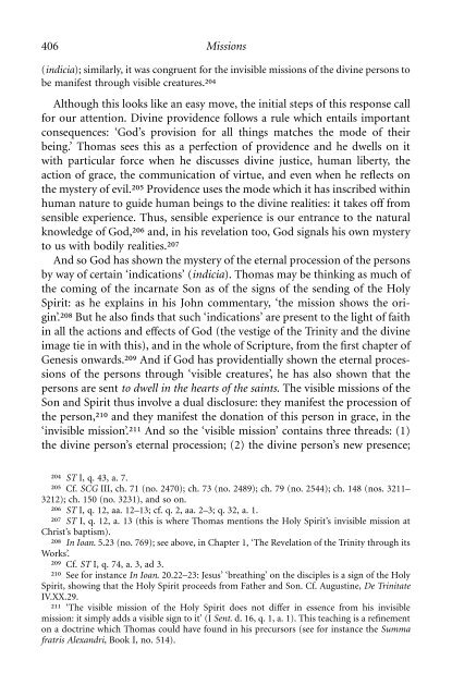 The Trinitarian Theology of Saint Thomas Aquinas - El Camino ...