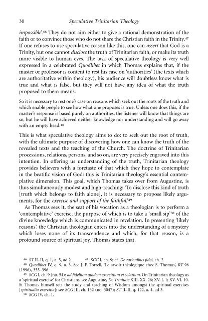 The Trinitarian Theology of Saint Thomas Aquinas - El Camino ...