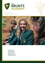 Brunts Academy Prospectus Folder 2022