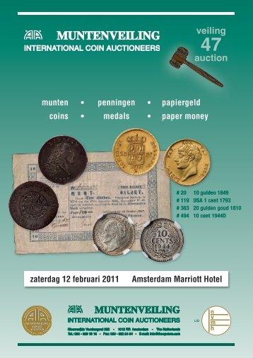 veiling auction - Theo Peters | Numismatiek & Filatelie BV