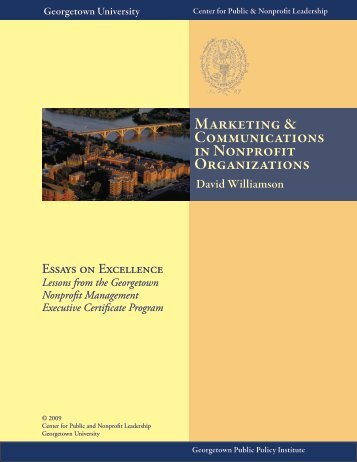 Marketing & Communications in Nonprofit Organizations - Center for ...