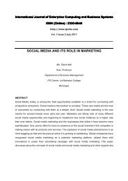 social media and its role in marketing - International Journal of ...