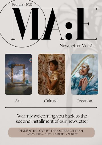MAE February 2022 Newsletter