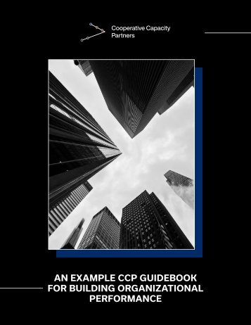 An Example CCP Guidebook for Building Organizational Performance