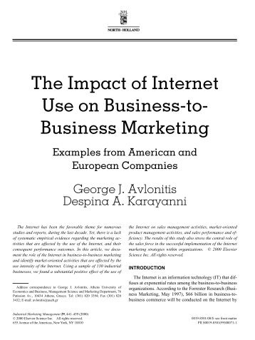 impact of internet on marketing Marketing research is essential to every business and internet has revolutionized the way it's done find out what was the impact of internet on marketing research. impact of internet on marketing Marketing research is essential to every business and internet has revolutionized the way it's done find out what was the impact of internet on marketing research.