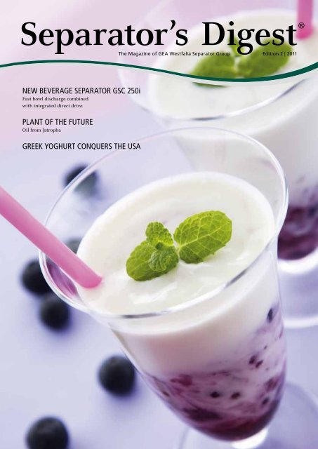 Separator S Digest 2011 2 Gea Westfalia Separator Group