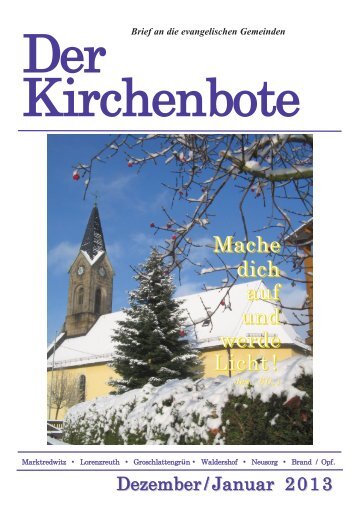 Internet kibo Dez Jan.pdf - Ev.-luth.Kirchengemeinde Marktredwitz