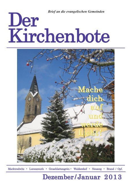 Internet kibo Dez Jan.pdf - Ev.-luth.Kirchengemeinde Marktredwitz